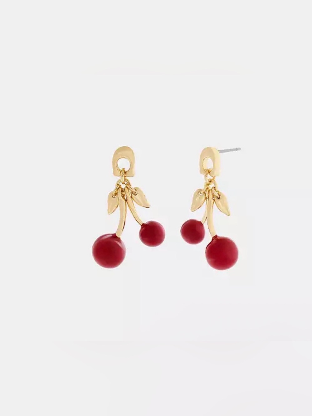 Coach Cherry Drop Earrings. New